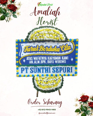 Papan Bunga Duka di Argosari