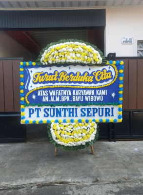 Papan Bunga Duka di Argosari